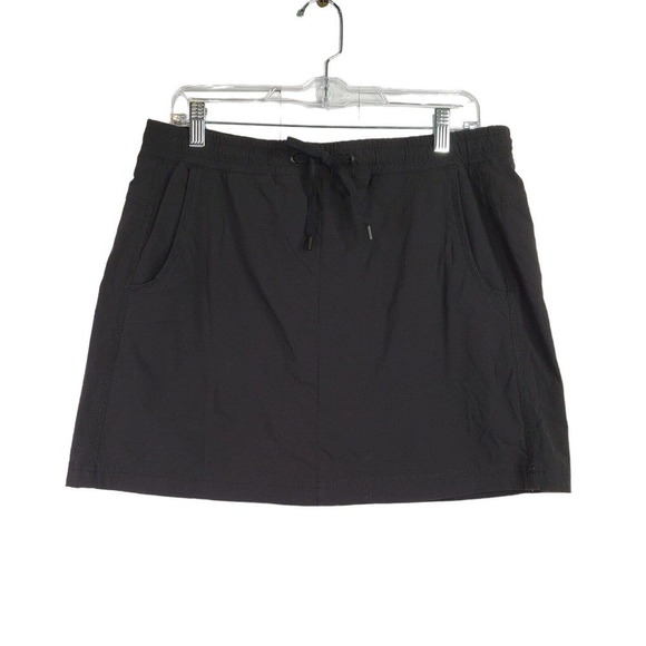 Eddie Bauer Women’s Size 12 Activewear Black Skirt Skort Drawstring Stretch - Picture 2 of 7